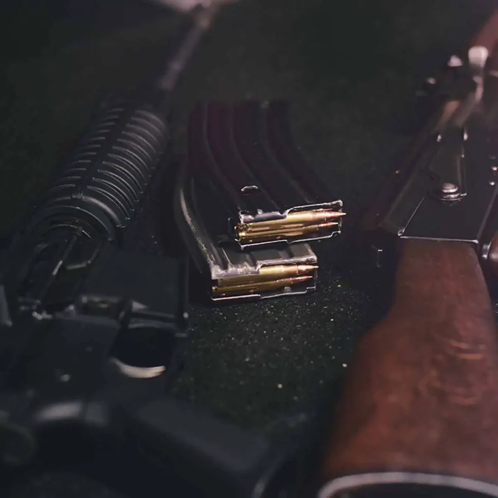 Budapest Shooting Range AK47 et M4 avec photo du chargeur