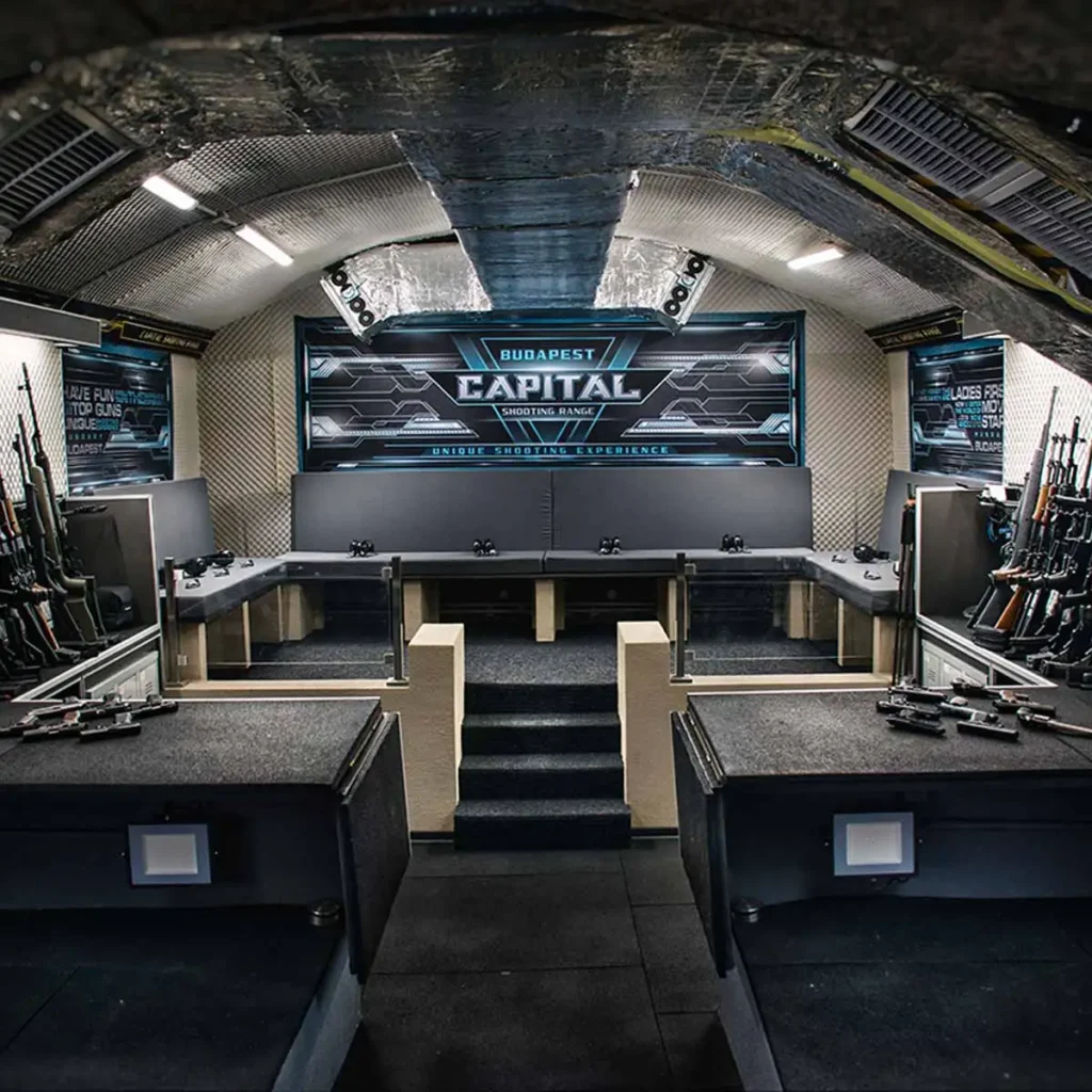 Budapest Shooting Range secteur de tir et auditorium