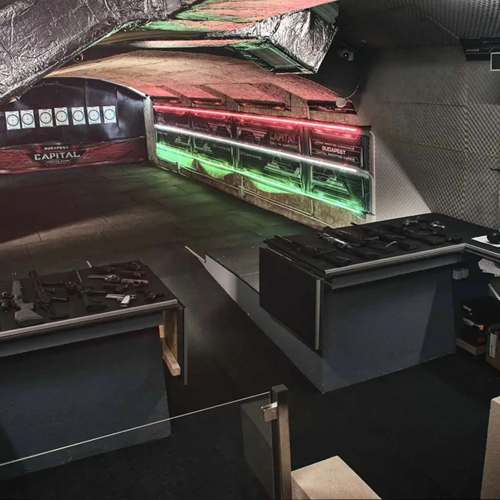 Budapest Shooting Range cibles et ligne de tir
