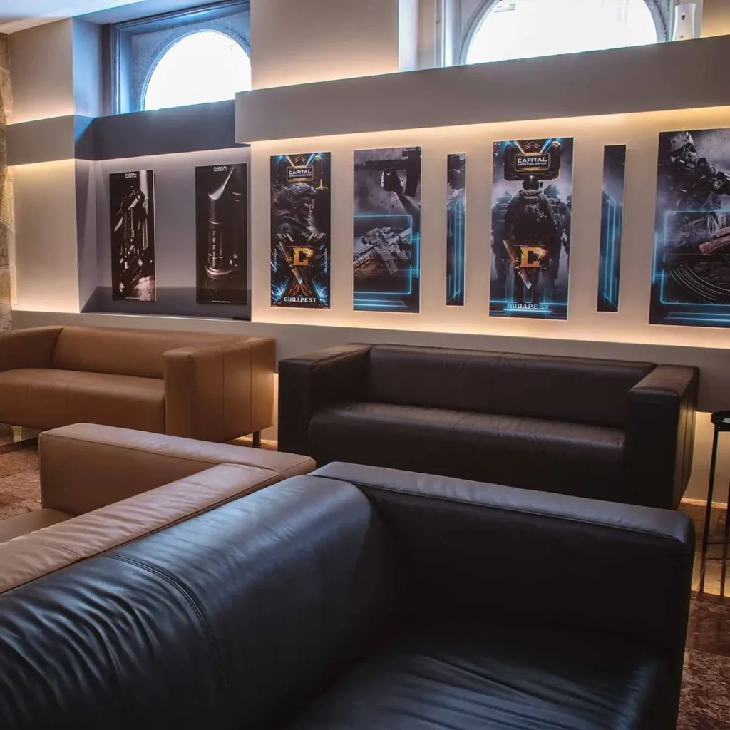 Budapest Shooting Range intérieur du salon